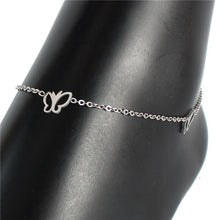 ICY PALACE STAINLESS STEEL BUTTERFLY ANKLET - Icy Palace