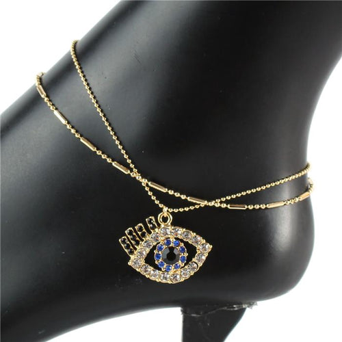 ICY PALACE EVIL EYE ANKLET - Icy Palace